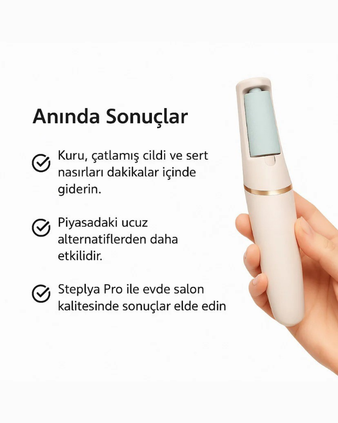 PediLüks Pro – Elektrikli Topuk Törpüsü | Evde Spa Kalitesinde Pedikür