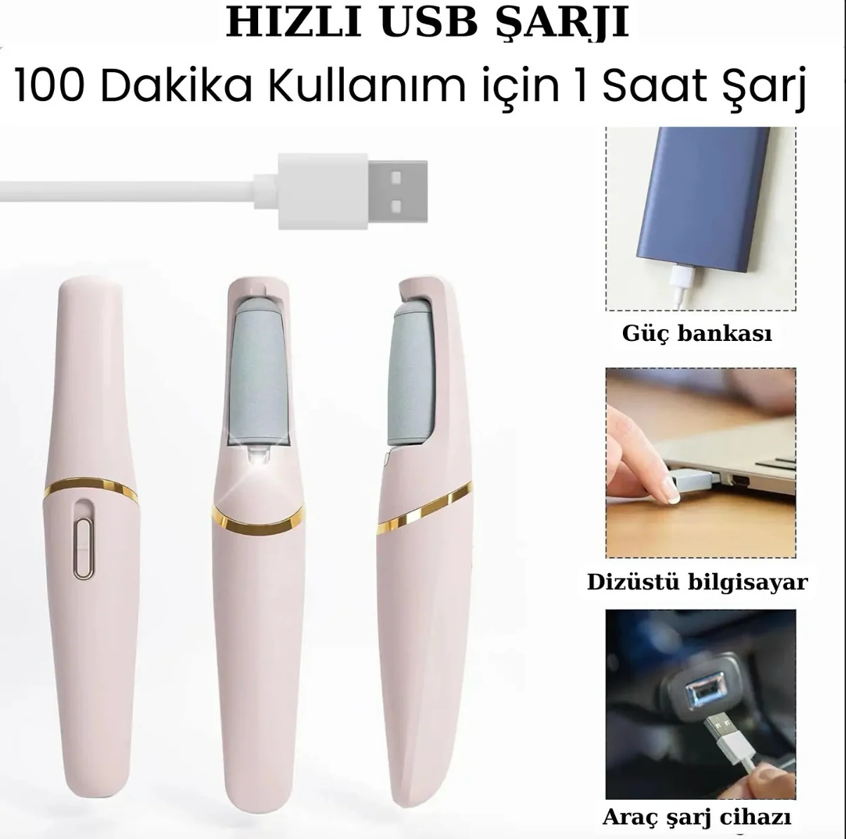 PediLüks Pro – Elektrikli Topuk Törpüsü | Evde Spa Kalitesinde Pedikür