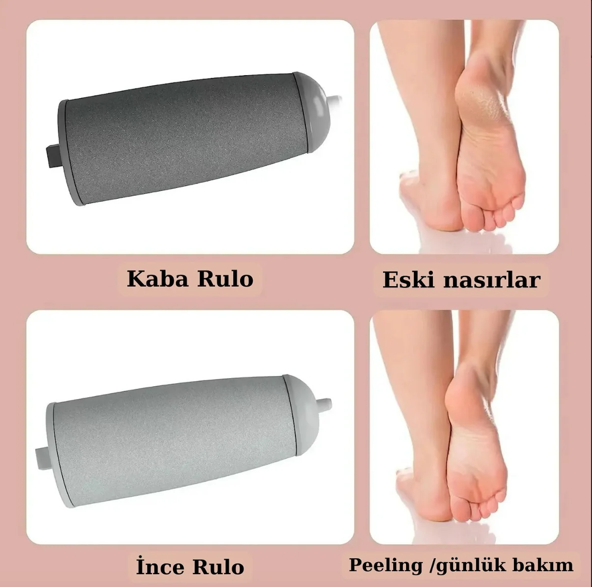 PediLüks Pro – Elektrikli Topuk Törpüsü | Evde Spa Kalitesinde Pedikür