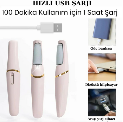 PediLüks Pro – Elektrikli Topuk Törpüsü | Evde Spa Kalitesinde Pedikür
